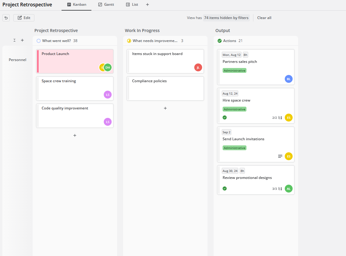 project retrospective