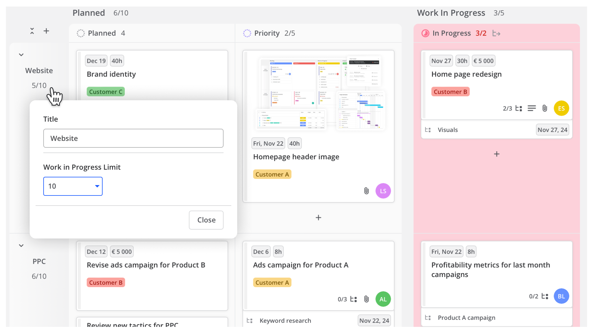 Kanban desktop